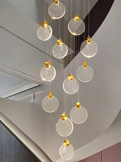 Anastasia Crystal Staircase Pendant Chandelier for Luxury Loft Spaces