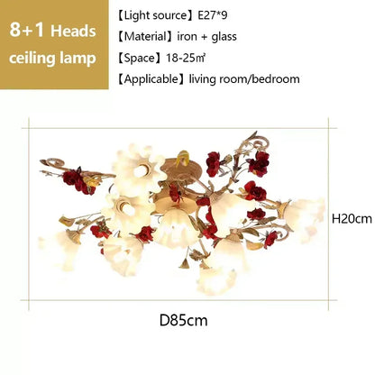 Plafonnier semi-encastré créatif Amélie Nordic Flower