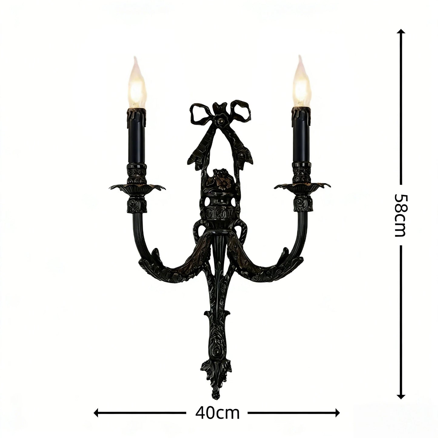 Applique Murale Camille Rétro Française en Laiton et Cristal LED pour Chambre à Coucher