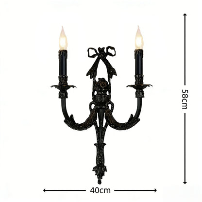 Applique Murale Camille Rétro Française en Laiton et Cristal LED pour Chambre à Coucher