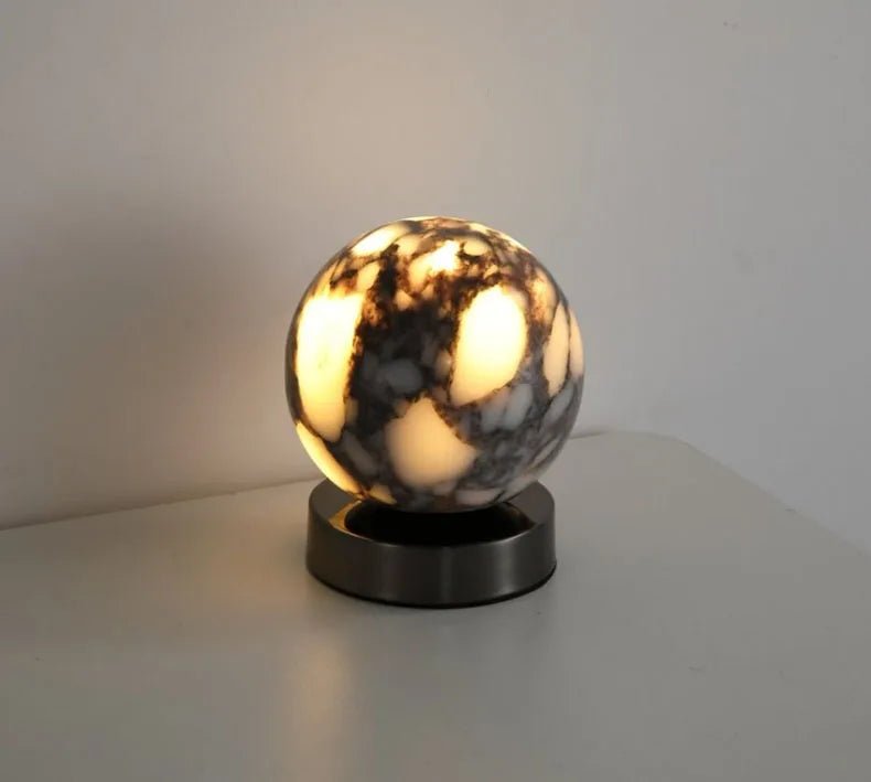 Camille Cosmo Glow Marble LED Bedside Lamp