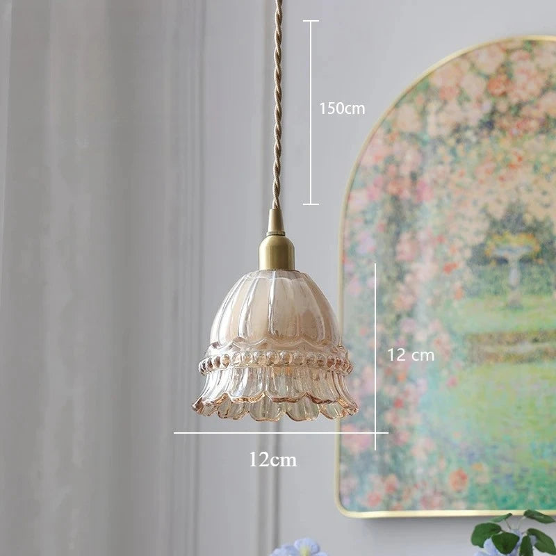 Lina Modern Minimalist Green Glass Pendant Light
