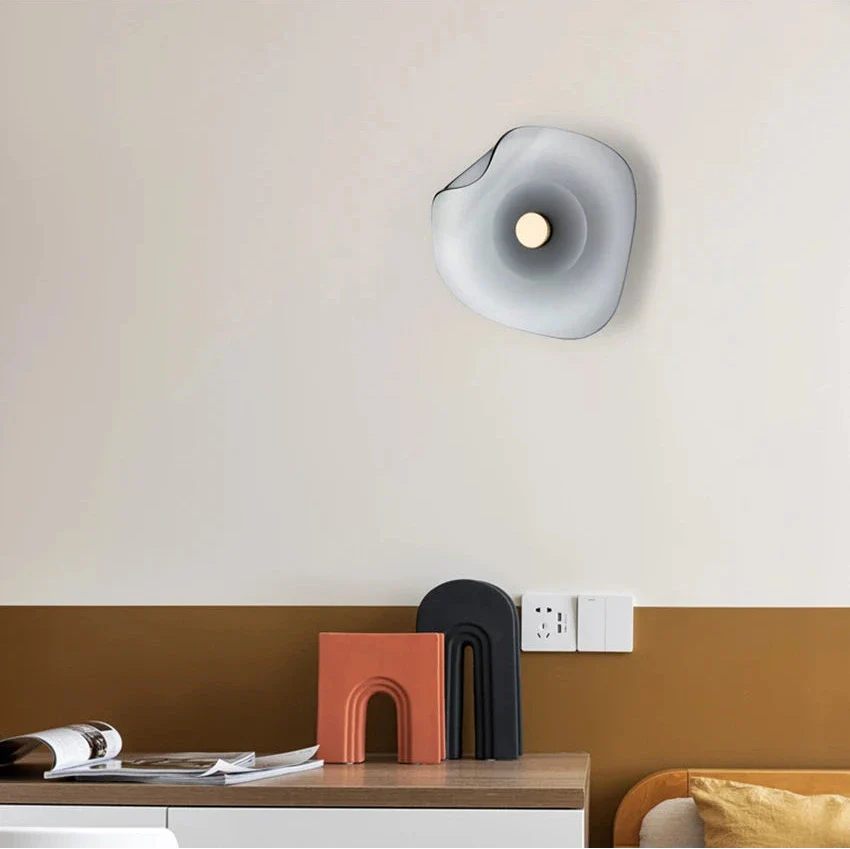 Élise Halo Shade Glass LED Wall Sconce