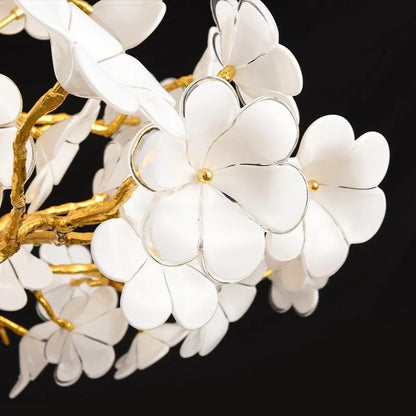 Aurélie Bloom Petal Chandelier Luxury Gold Ceiling Pendant Light