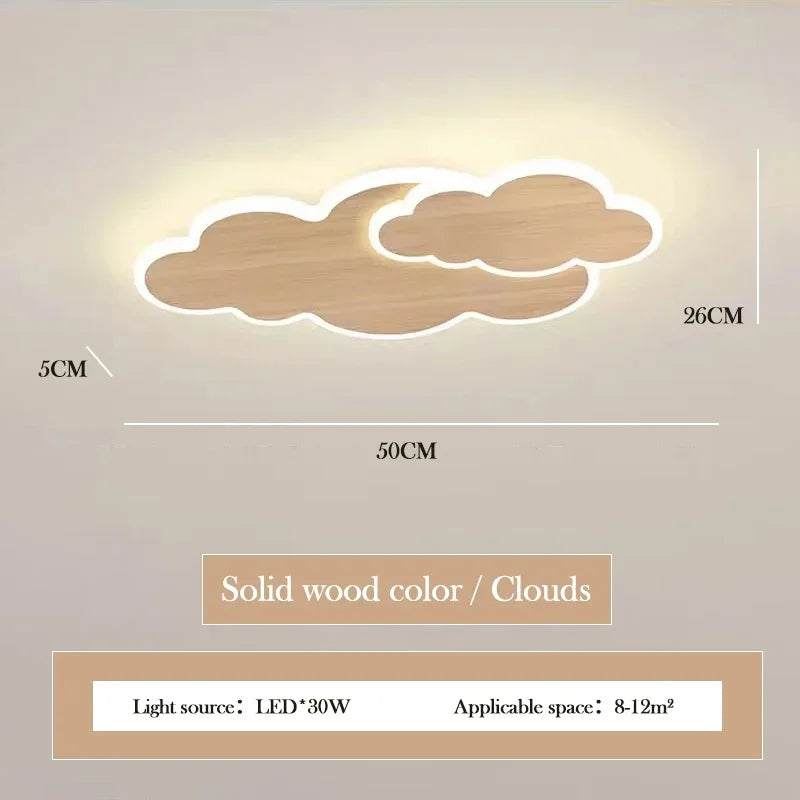 Plafonnier LED Élodie Creative Cloud pour chambre d'enfant, intensité variable