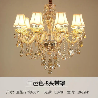 Crystal chandelier minimalist modern bedroom dining room chandelier
