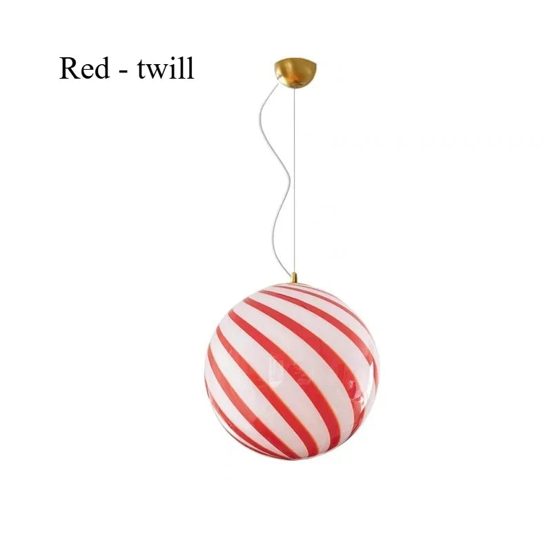 Élise Modern Lollipop Glass Ball LED Pendant Kids Room Light