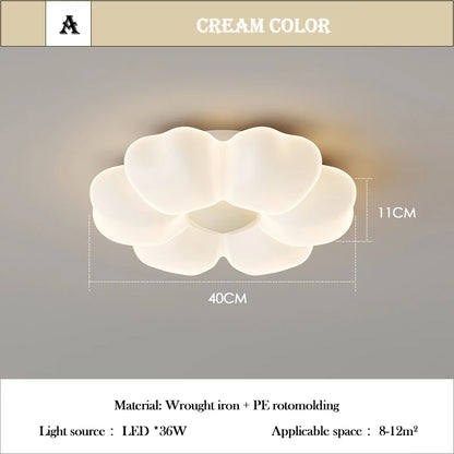 Plafonnier LED Élodie Fleur Rose Chambre Princesse Intensité Variable