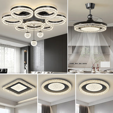 Plafonnier LED rond moderne Élodie