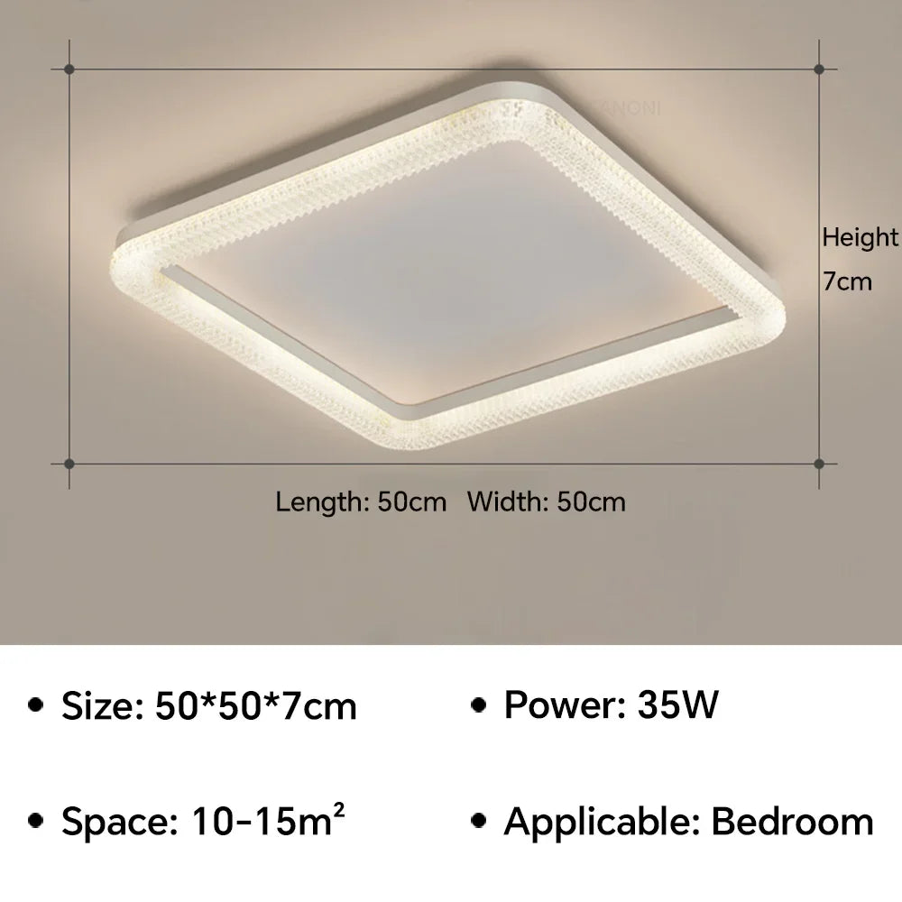 Camille Modern LED Gold Ceiling Lamp Living Room Bedroom Light