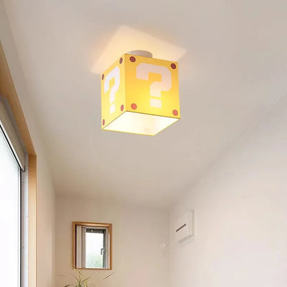 Sophie Lampe de Plafond pour Enfants Point d'Interrogation Jaune Créative Lumière de Chambre