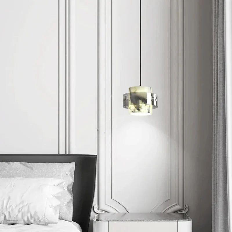 Suspension Selene Marble Halo