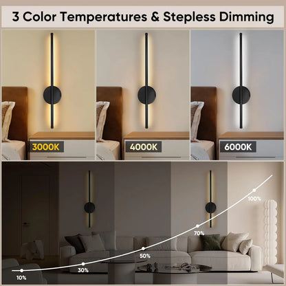 Noémie Wireless Rechargeable LED Wall Sconce with Remote