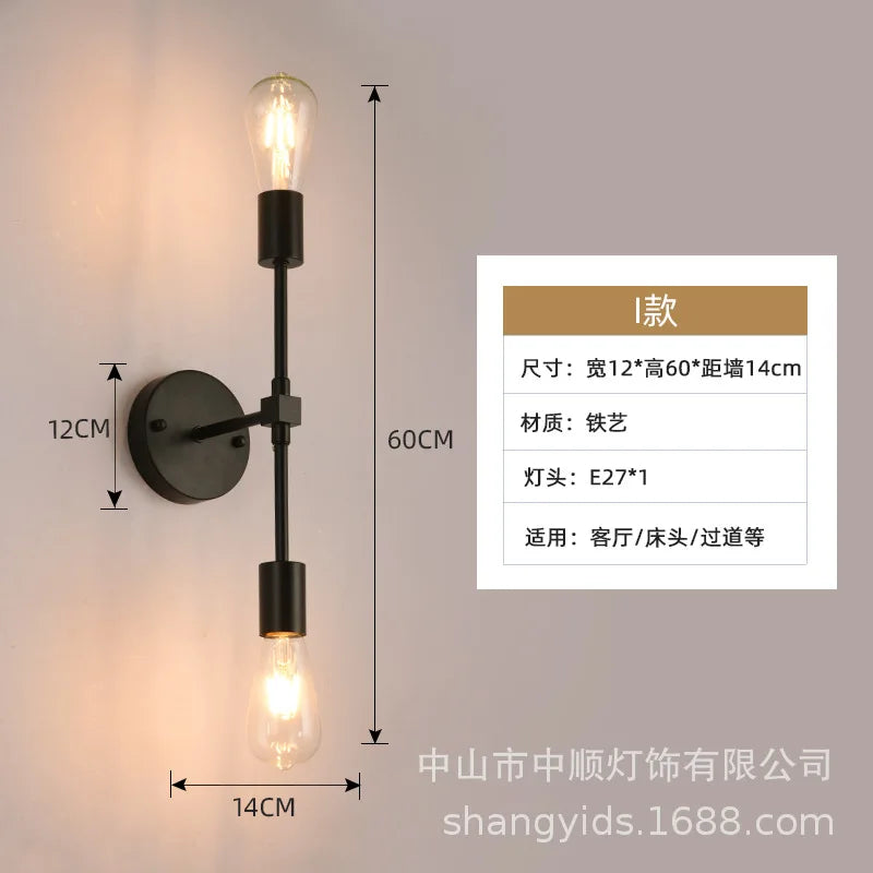 Applique murale Isabelle Double Tête Lampe Miroir Minimaliste