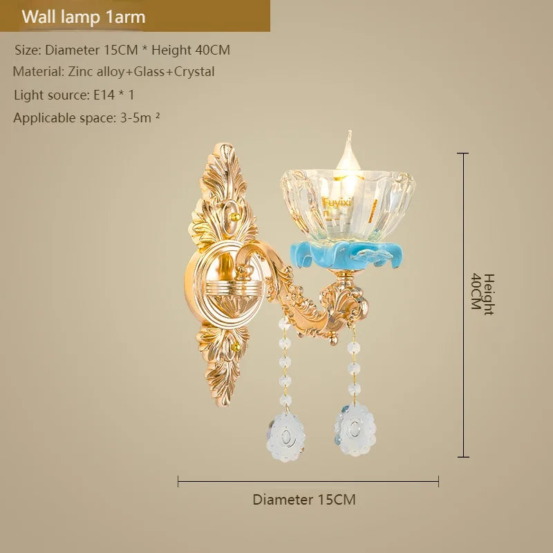 Lustre en cristal français pour salon et salle à manger de villa