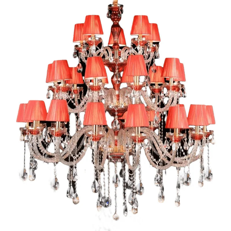 Annie Red Crystal Grand Luxury Chandelier