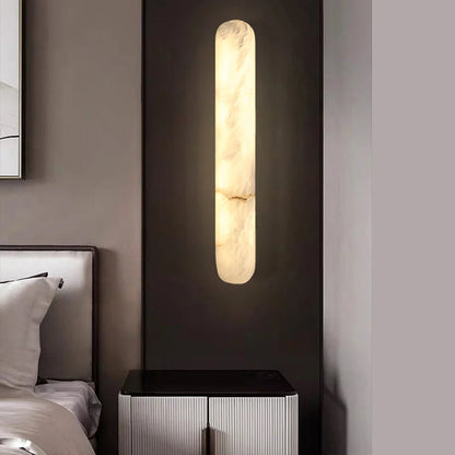 Camille Oval Marble Wall Lamp Luxury LED Sconce Light