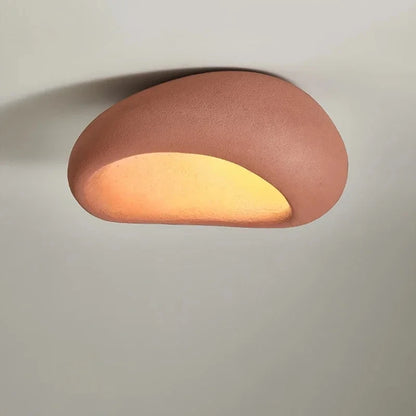 Plafonnier semi-encastré LED Évora minimaliste texturé