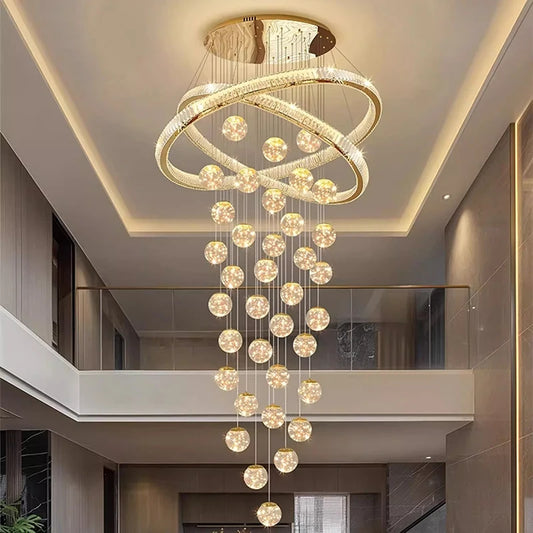 Lustre en colimaçon Aurielle Crystal Cascade