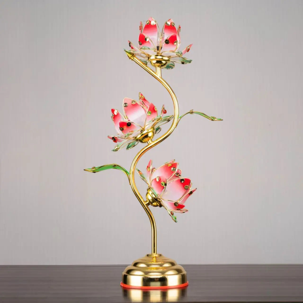 Camille Lotus Color Changing LED Silk Table Lamp E27
