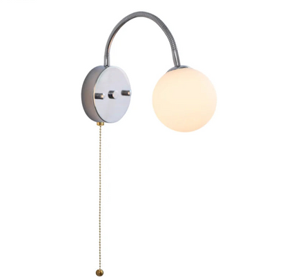 Sophie Silver Glass Ball Wall Light