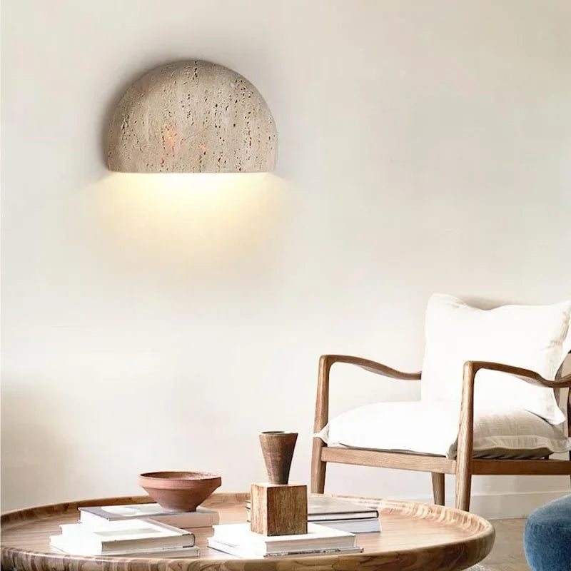 Amélie Brutalist Basin LED Wall Lamp