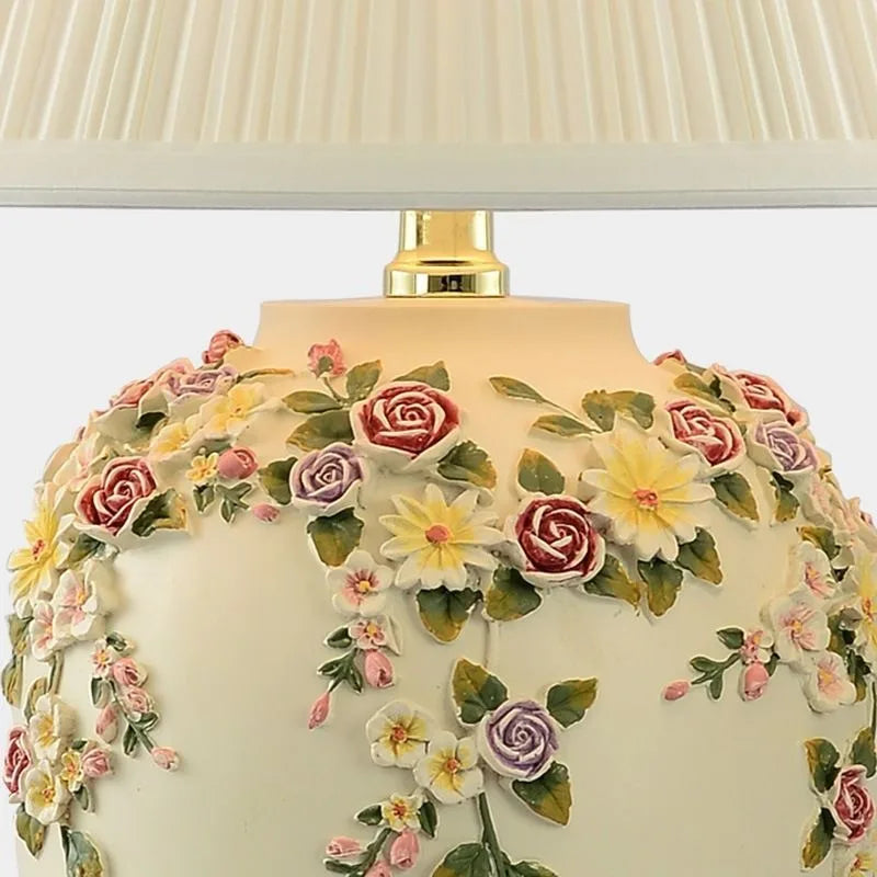 Madeleine Romantic Ceramic Bedside Table Lamp