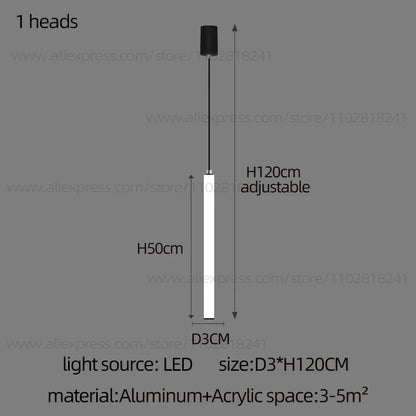 Lustre Colette Minimaliste Nordique LED pour Escalier