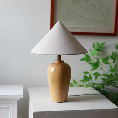 Lampe de bureau en tissu de haute qualité de style Wabi Sabi antique pour chambre à coucher