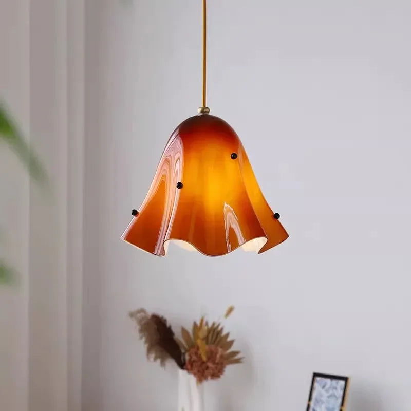 Plafonnier Geneviève en vitrail