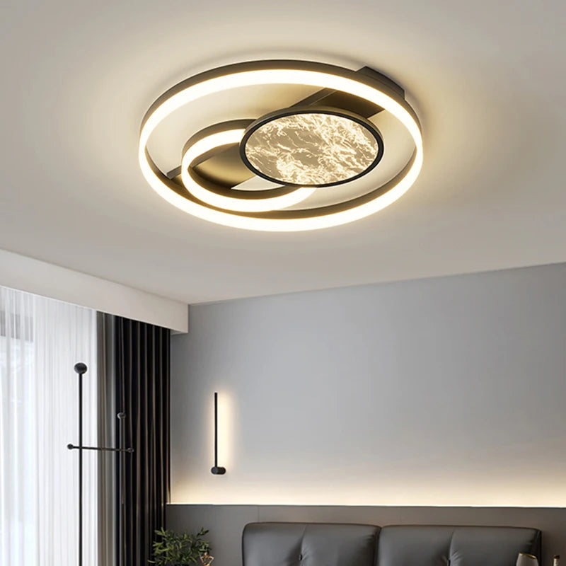 Nordic LED Ceiling Light – Minimalist Dimmable Flush Mount for Living Room & Bedroom