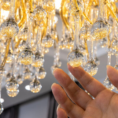 Lustre de luxe en cristal Noémie Waterdrop