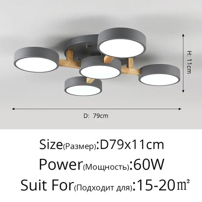 Chloé Nordic Macaron LED Ceiling Chandelier Light