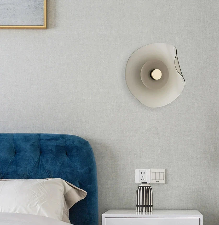 Élise Halo Shade Glass LED Wall Sconce