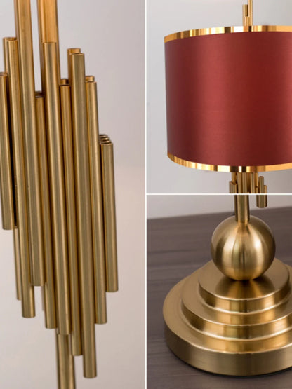 Lampe de table Montréal Luxe avec accents en laiton