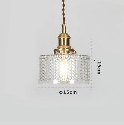 Suspension Camille Luxe Verre Noir et Or