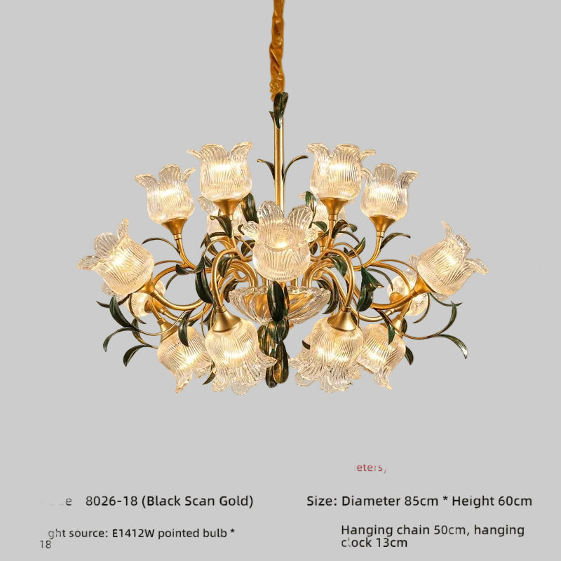 Élise Suspension Plafonnier Vintage Français Crème Cristal