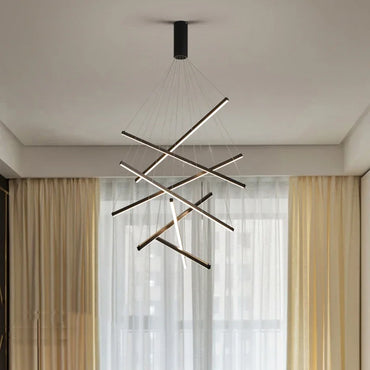 Élise Modern LED Stair Long Ceiling Chandelier