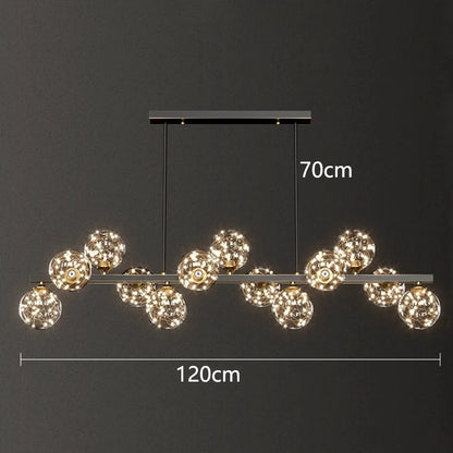 Lustre suspendu à LED moderne Aurélie pour salons et salles à manger