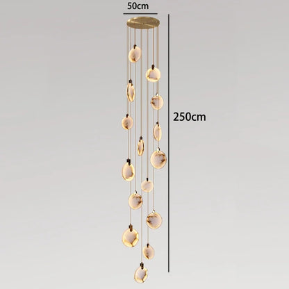 Amélie Modern Multi-Head LED Staircase Pendant Light