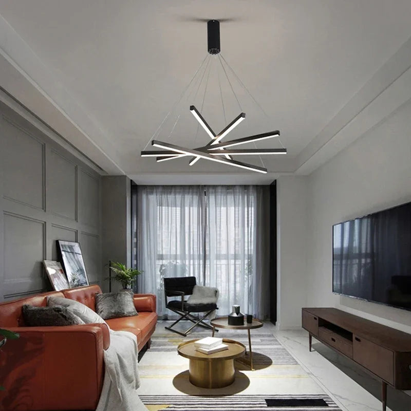 Élise Modern LED Stair Long Ceiling Chandelier