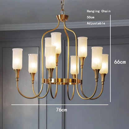 Aurélie Brass Cottage Ceiling Chandelier Light
