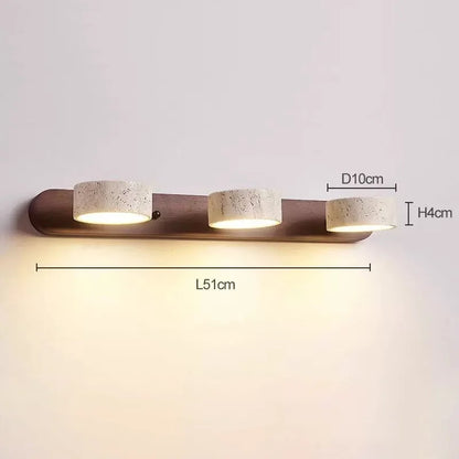 Applique murale LED rotative Amélie Travertin Duo