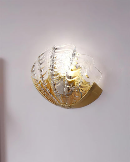 Applique murale Aurélie avec motif en verre sculpté