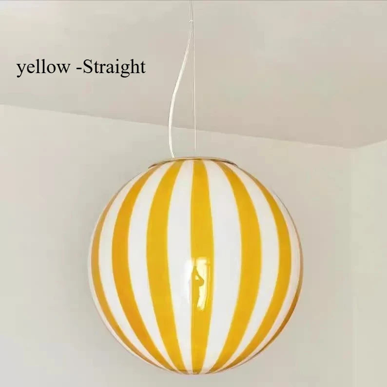 Élise Modern Lollipop Glass Ball LED Pendant Kids Room Light