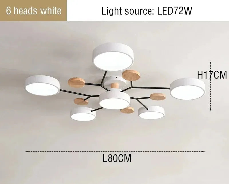 Plafonnier lustre LED tricolore moderne Anaïs