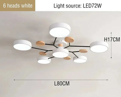 Plafonnier lustre LED tricolore moderne Anaïs