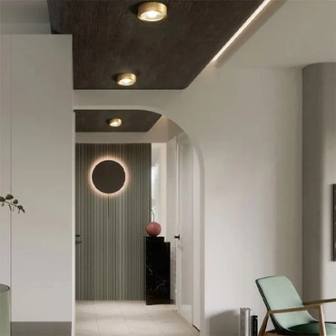 Plafonnier spot LED Lucienne Nordic Cuivre