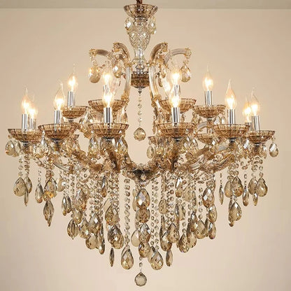 Lustre de restaurant nordique Éclairage classique de salon Lampe suspendue en cristal Lumière suspendue moderne pour la maison Lampe suspendue de hall