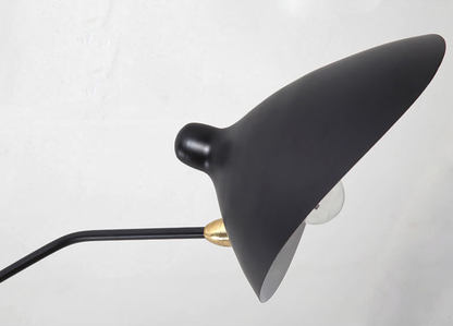 Camille Industrial Rotating Arm LED Ceiling Light Black Brass Adjustable Fixture